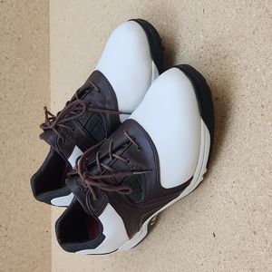 Callaway Golf Shoes M224-14 White Brown Mens US Size 9.5